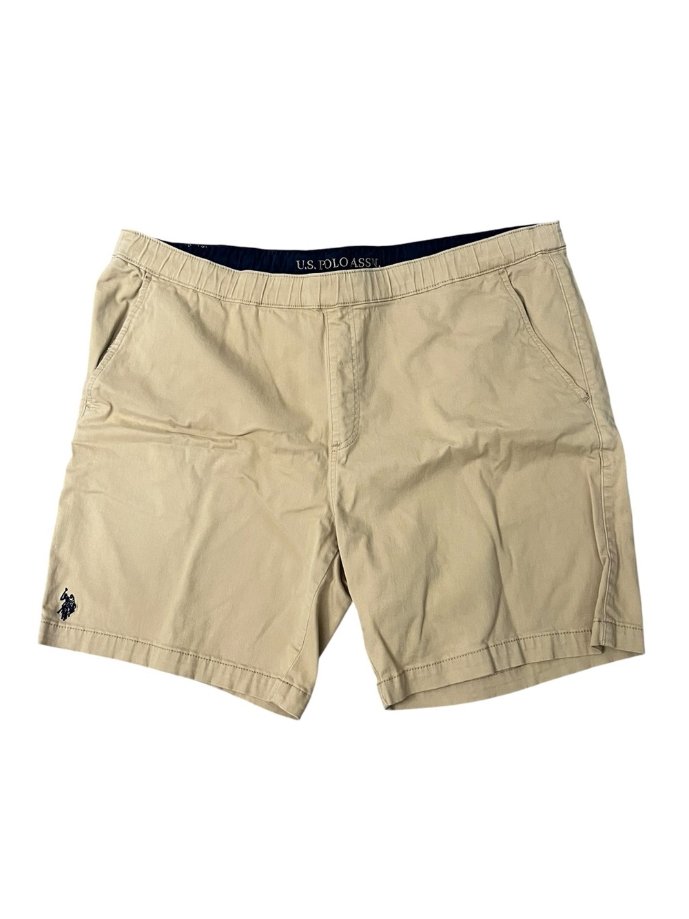 U.S. Polo Assn. Tan Khaki Stretch Waist Shorts size 2XL